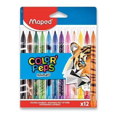 Dětské fixy Maped Color'Peps Animals 12 barev