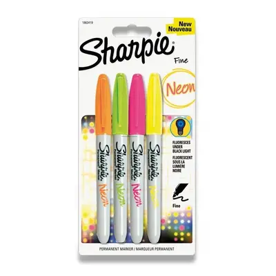 Permanentní popisovač Sharpie Neon sada 4 barev