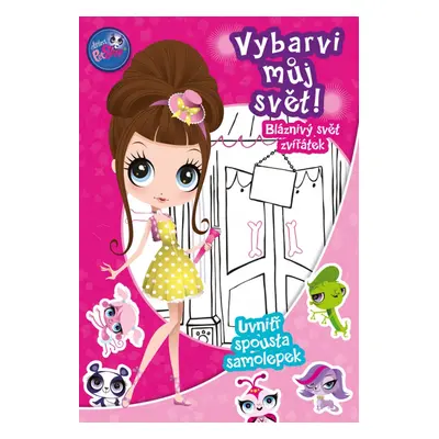 Littles Pet Shop Vybarvi můj svět! Bláznivý svět zvířátek