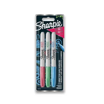 Permanentní popisovač Sharpie Metallic blistr, 3 barvy