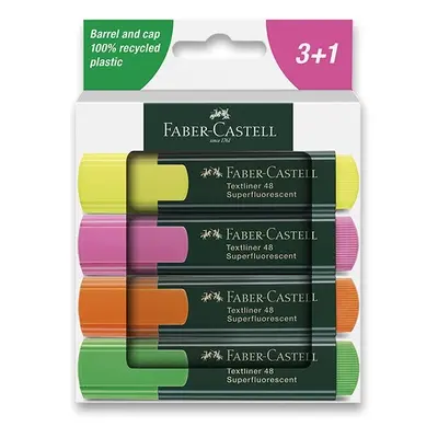 Zvýrazňovač Faber-Castell Textliner 48 sada 4 barev