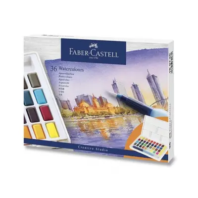 Akvarelové barvy Faber-Castell s paletkou 36 barev