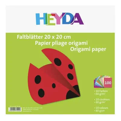 HEYDA Papíry na origami 20 x 20 cm ( 100 ks )