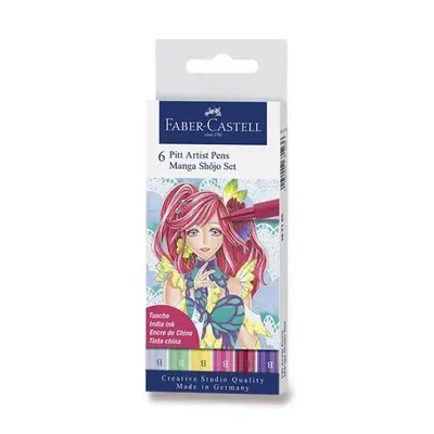 Popisovač Faber Castell Pitt Artist Pen Manga Shojo 2 6ks