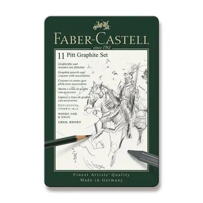 Graf. tužky Faber Castell Pitt Monochrome sada plech. 11ks