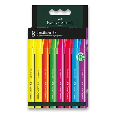 Zvýrazňovač Faber-Castell Textliner 38 sada 8 ks