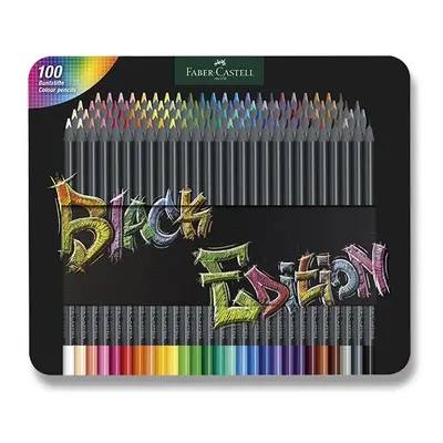 Pastelky Faber-Castell Black Edition 100 barev, plechová krabička