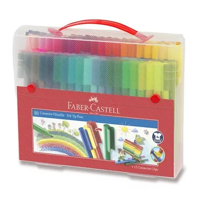 Fixy Faber Castell Connector plastová taška 80ks