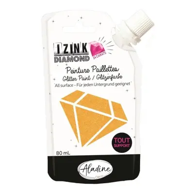 Diamantová barva Aladine Izink Diamond 24 Carats 80 ml - oranžová