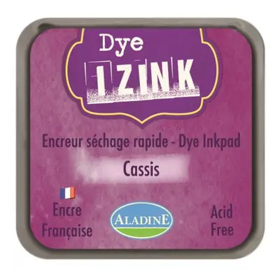 Razítkovací polštářek Aladine IZINK DYE - cassis černý rybíz-fialová