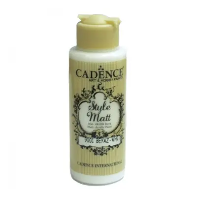 Matná akrylová barva Cadence Style Matt 120 ml - white bílá