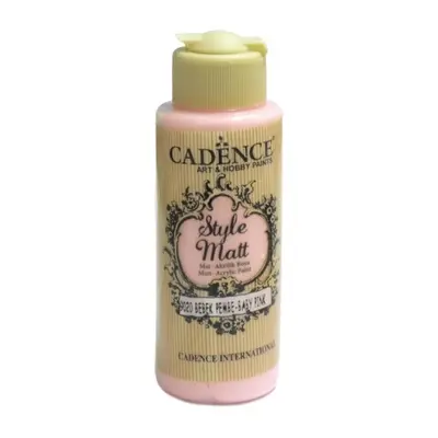 Matná akrylová barva Cadence Style Matt 120ml -baby pink růžová baby