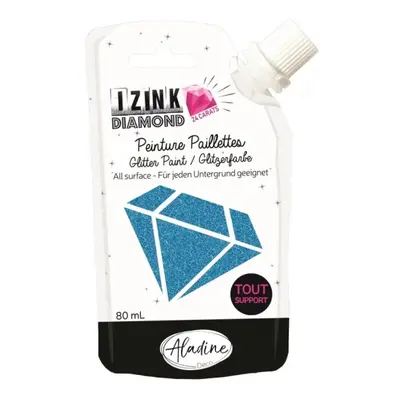 Diamantová barva Aladine Izink Diamond 24 Carats 80 ml - modrá