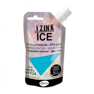 Poloprůhledná barva Izink Ice 80 ml - mer du sud azurová