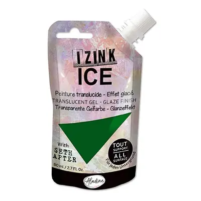 Poloprůhledná barva Izink Ice 80 ml - vert menthe tmavě zelená