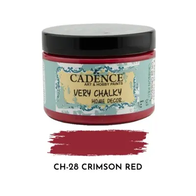 Křídová barva Cadence Very Chalky 150 ml - crimson red karmínová červená