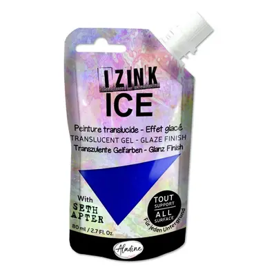 Poloprůhledná barva Izink Ice 80 ml - frostbite tm. modrá