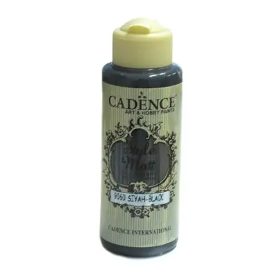 Matná akrylová barva Cadence Style Matt 120ml -black černá