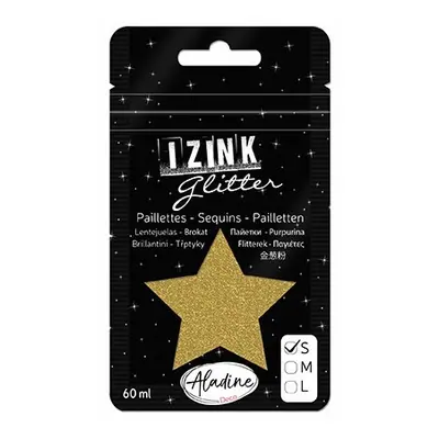 Třpytky Aladine Izink Glitter 60 ml vel. S - dore froid studená zlatá