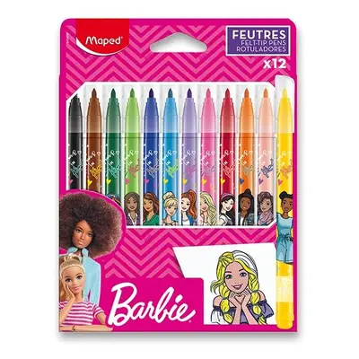 Dětské fixy Maped Barbie 12 barev