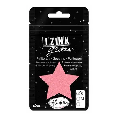 Třpytky Aladine Izink glitter 60 ml vel. S - corail koralová