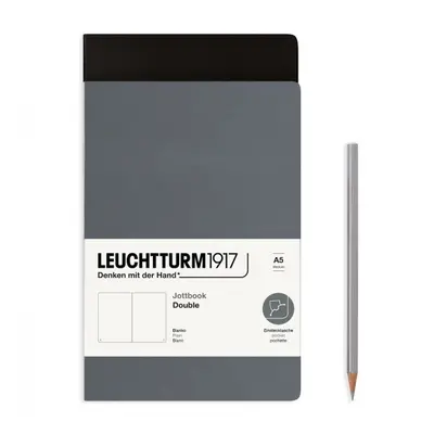 Notes Leuchtturm, A5, prázdný (sada 2 ks) – černý