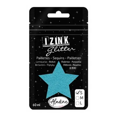 Třpytky Aladine Izink glitter 60 ml vel. S - bleu cile nebesky modrá