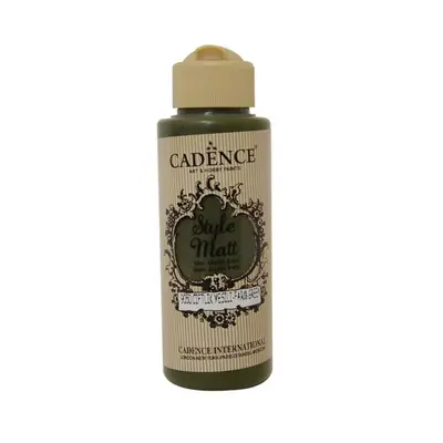 Matná akrylová barva Cadence Style Matt 120ml - farm green farmářská zelená