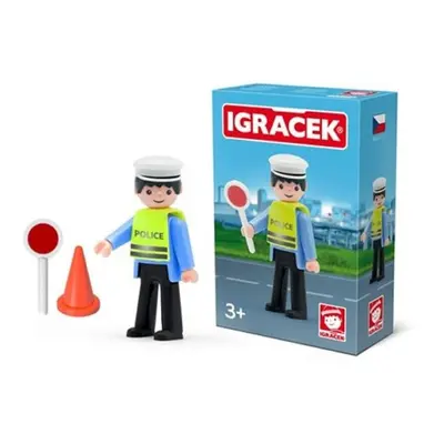 IGRÁČEK - Dopravní policista s doplňky