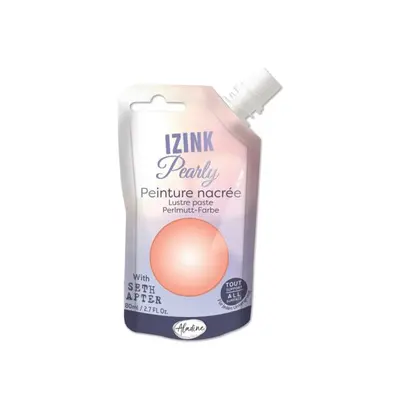 Perleťová barva Aladine Izink Pearl 80 ml - pale peach broskvová