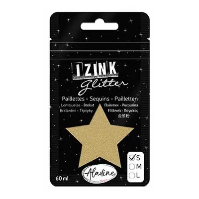 Třpytky Aladine Izink glitter 60 ml vel. S - dore zlatá