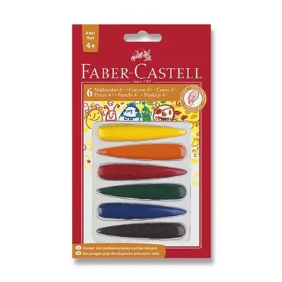 Plastové pastelky do dlaně Faber Castell 4+ 6ks BL