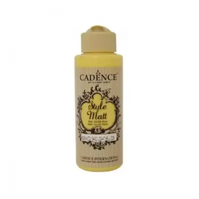 Matná akrylová barva Cadence Style Matt 120ml - light yellow žlutá světlá