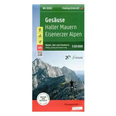 Gesause 1:50,000 Hiking, Cycling and Leisure map, Haller Mauern Eisenerzer Alpen