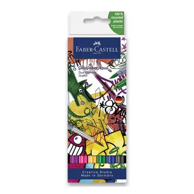 Popisovač Faber-Castell Goldfaber Aqua Dual Marker Graffiti sada, 6 barev