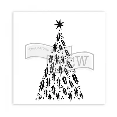 Šablona TCW 12aquot;x12aquot; (30,5x30,5 cm) - Happy Holly Tree