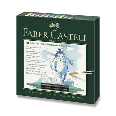 Akvarelové popisovače Faber-Castell Albrecht Dürer 10 barev