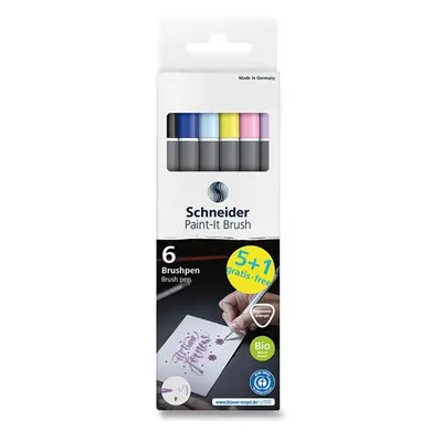 Popisovač Schneider Paint-it 070 Brush sada 6 ks