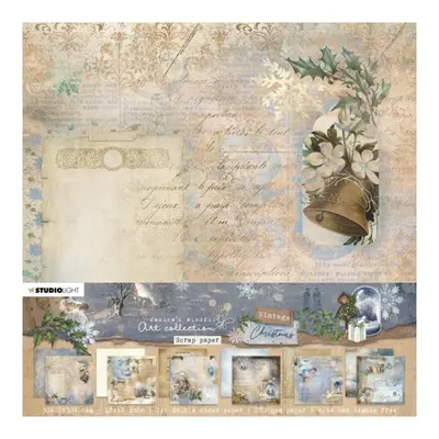 Scrapbooková sada Vintage Christmas , 12 l.