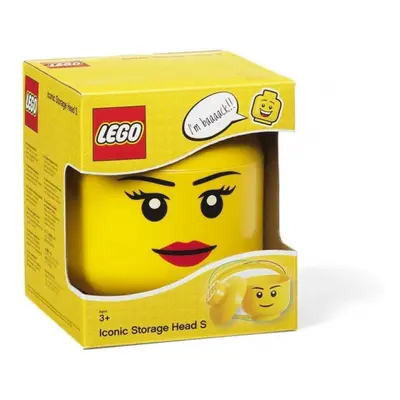 Úložný box LEGO hlava (mini) - dívka