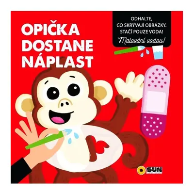 Opička dostane náplast - Malování vodou