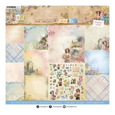 Scrapbookový blok Studio Light aquot;Wild a Freeaquot;, 30,5x30,5 cm, 12 l.