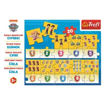 Trefl Puzzle Tlapková patrola - Čísla / 20 dílků