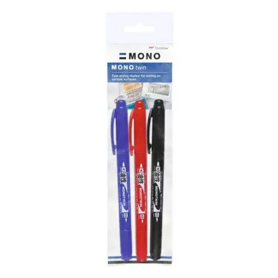 Tombow Oboustranný fineliner Mono Twin 3 ks