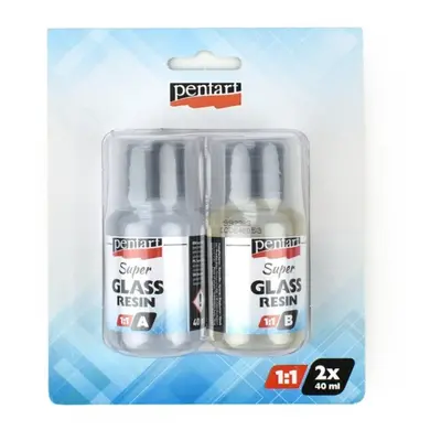 Křišťálová pryskyřice Pentart, 2 x 40 ml