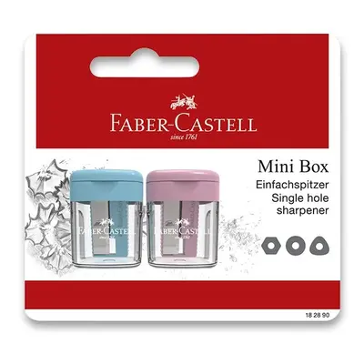 Ořezávátko Faber-Castell Mini 1 otvor, 2 ks, mix barev