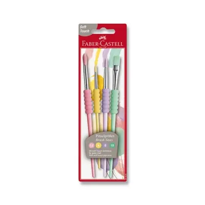 Štětce Faber Castell Soft touch pastelové 4 ks BL