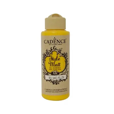 Matná akrylová barva Cadence Style Matt 120ml - yellow žlutá