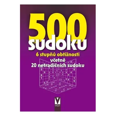 500 sudoku - 6 stupňů obtížností (fialová)