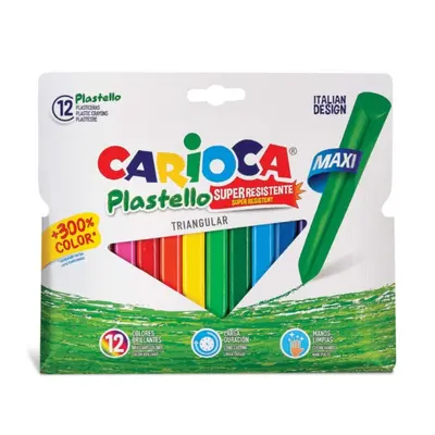 Carioca Maxi Plastello voskovky 12ks